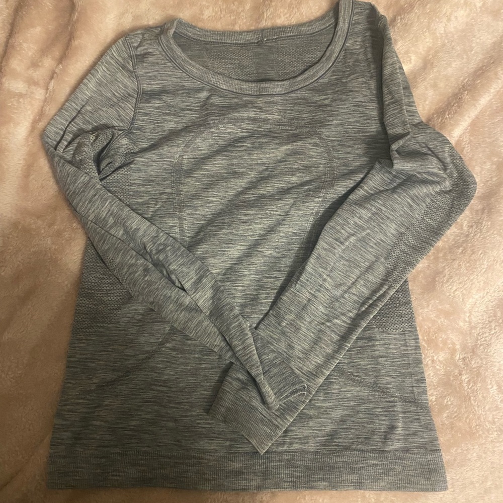 Grey lululemon long sleeve